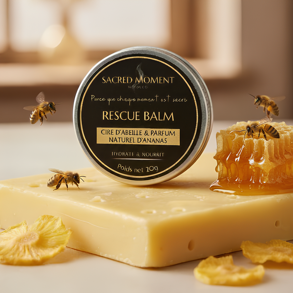 RESCUE BALM – Cire d’Abeille & Parfum Naturel d’Ananas Sacred Moment