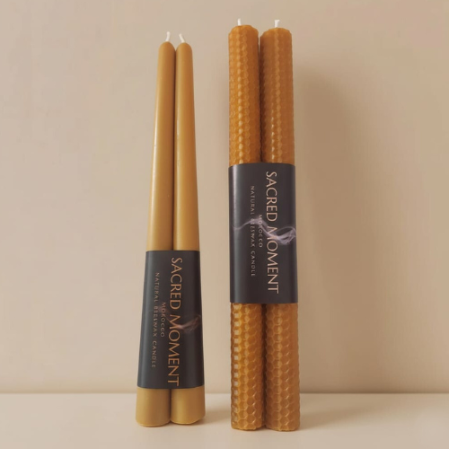 Pack Premier Souffle : 2 bougies chandelles + 2 bougies roulées Sacred Moment