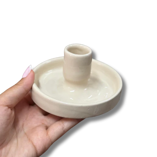 Bougeoir en Céramique sans anse (Rouge/Blanc) Sacred Moment